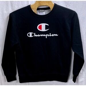 Champion Authentic Athleticwear Black Crewneck Sweatshirt Mens Size L